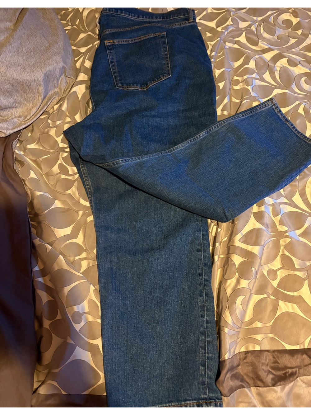Abercrombie & Fitch Women's 24W NWT Curve Love Ankle Straight Dark Blue Jeans - Picture 4 of 9